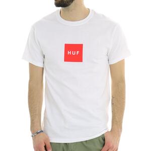 T-SHIRT ESSENTIALS BOX LOGO HUF BIANCO